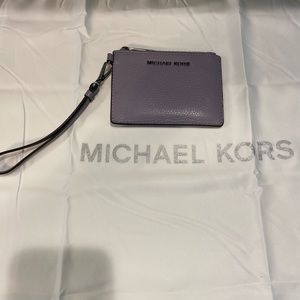 Michael Kors light purple wristlet